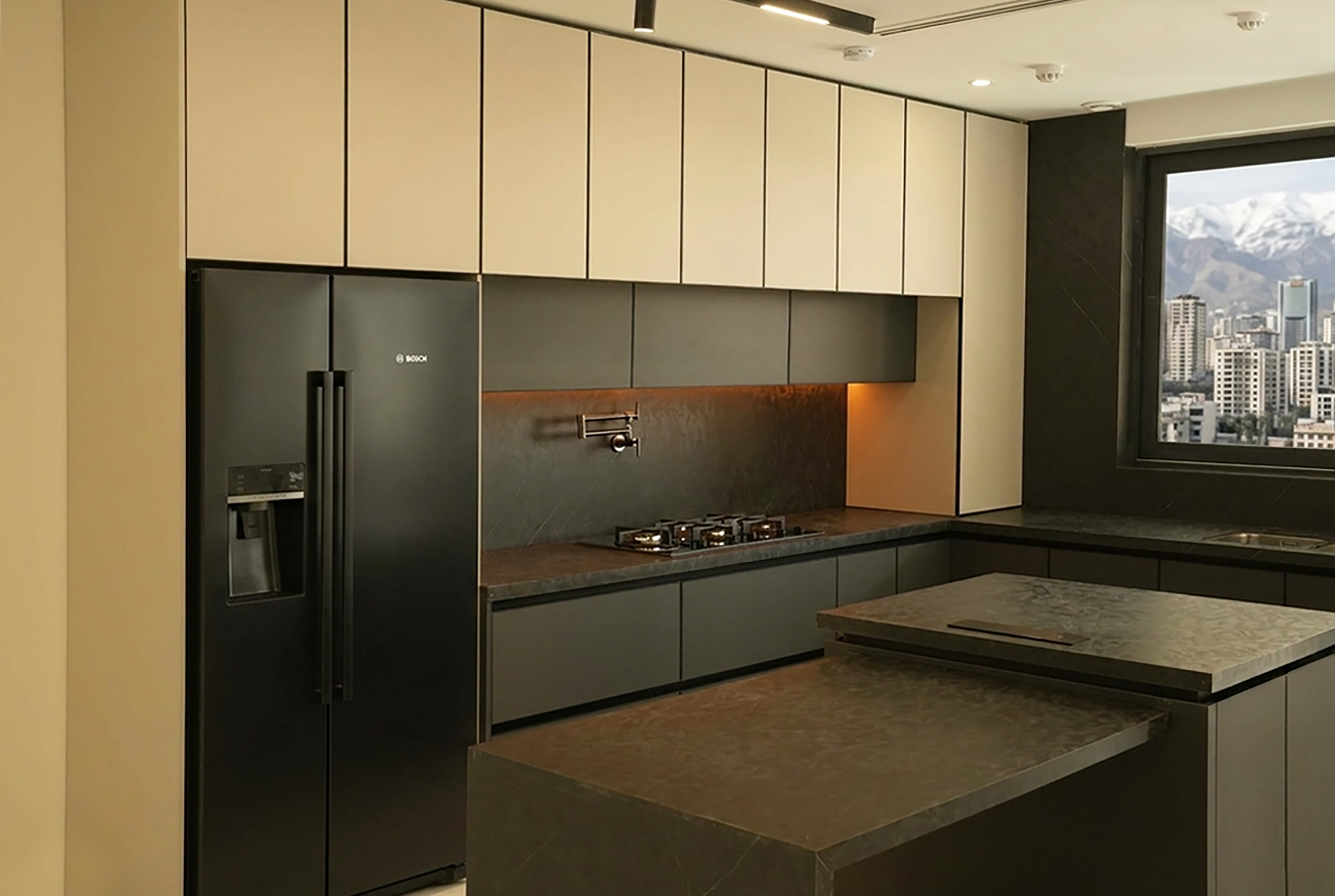 کابینت زعفرانیه - پروژه رعفرانیه - کابینت مدرن لوکس